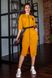 Жіноча приталена гірчична сукня міді на блискавці 209-15 фото 4