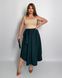 Жіноча зелена спідниця з розрізом та широким поясом 3190-3 фото 1