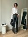 Жіночі чорні штани з еко шкіри 3424 фото 6